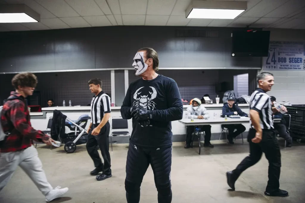 Sting no backstage