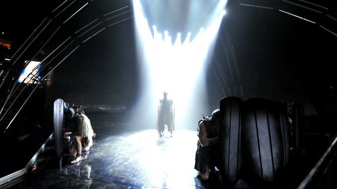 Triple H na sua entrada na Wrestlemania 27