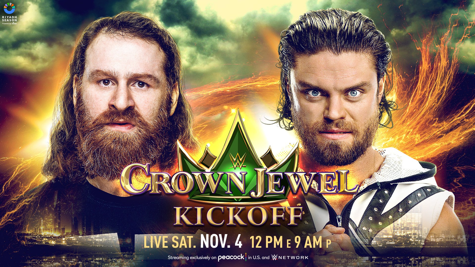 Sami Zayn enfrenta JD McDonagh no kickoff do WWE Crown Jewel 2023