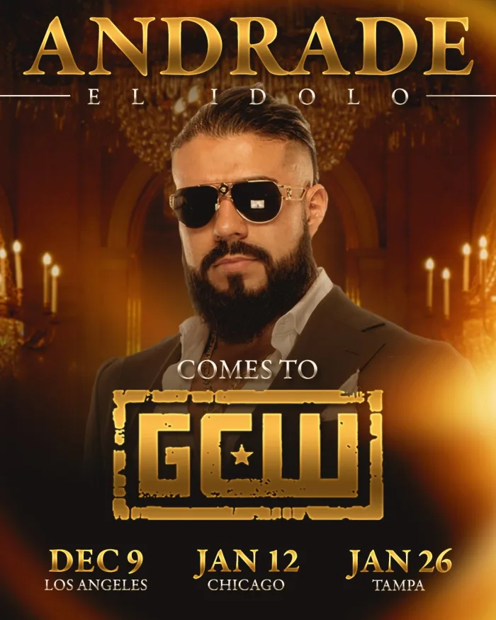 Andrade El Idolo estreia na GCW em Dezembro