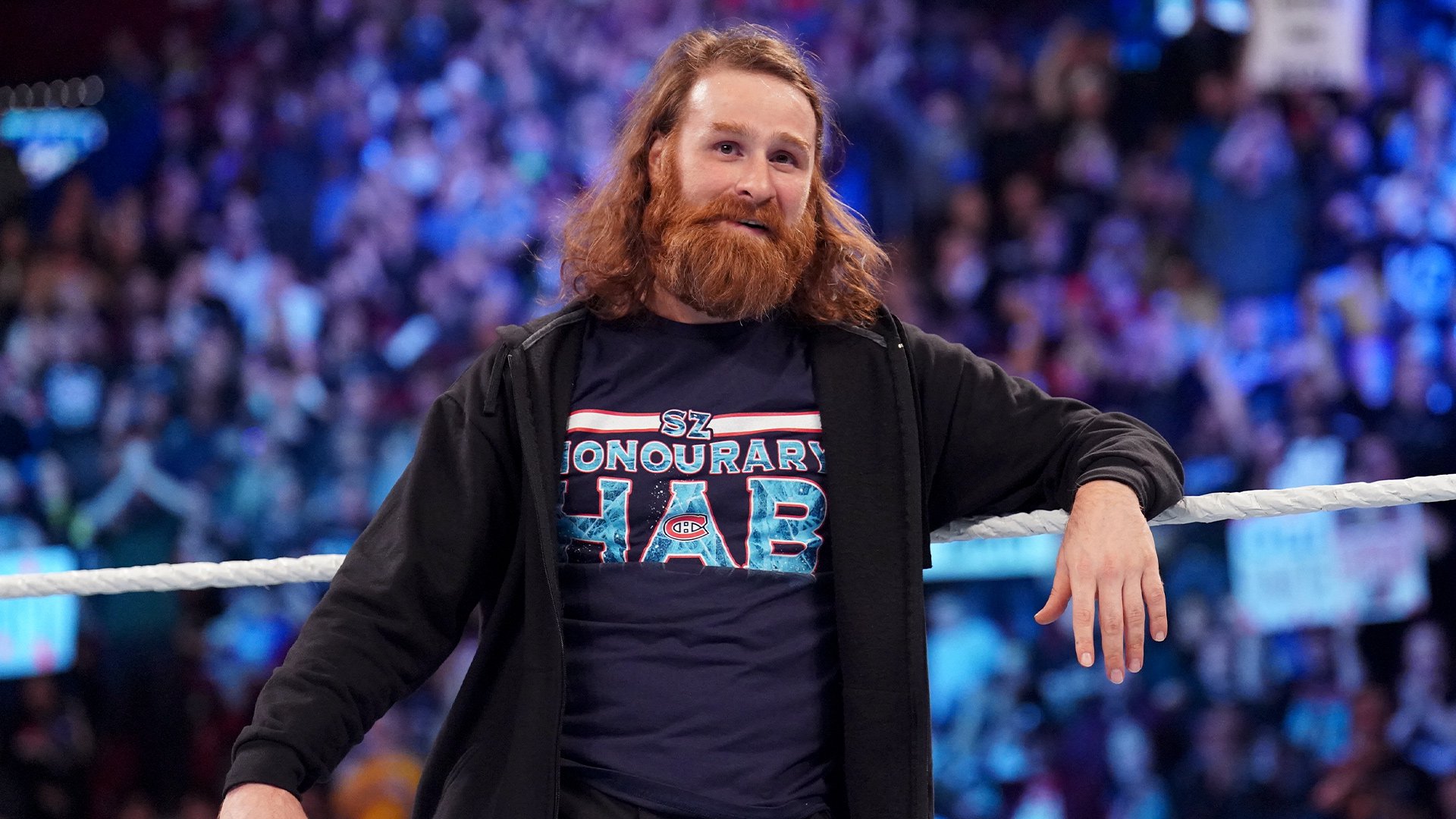 Sami Zayn se emociona após WWE Raw sair do ar em Tampa