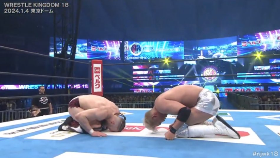 Bryan Danielson e Kazuchika Okada no Wrestle Kingdom 18