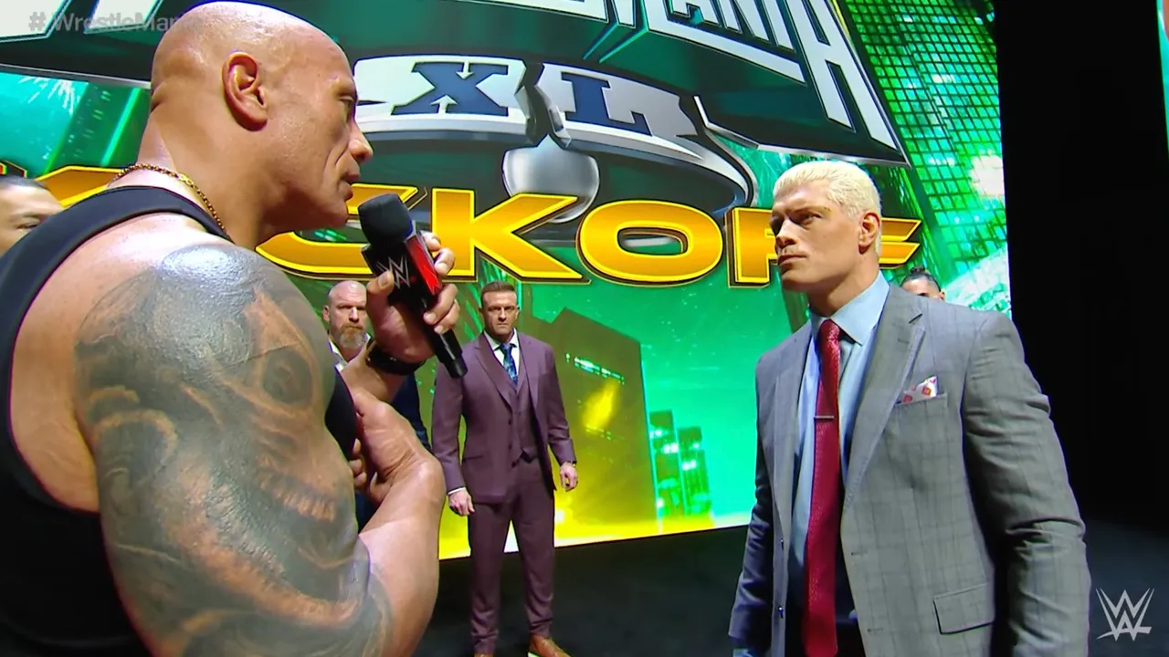 The Rock e Cody Rhodes