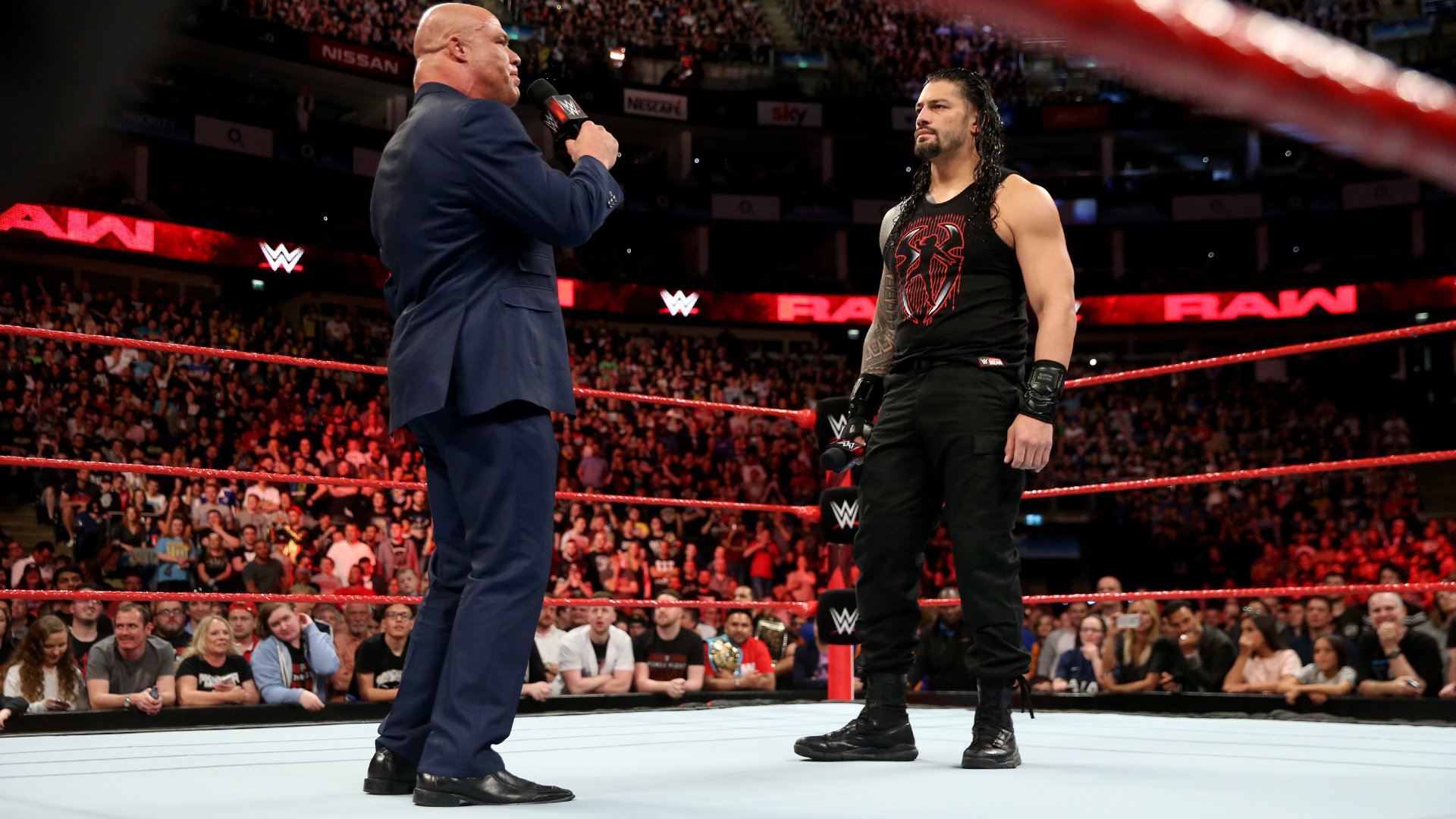 Kurt Angle e Roman Reigns