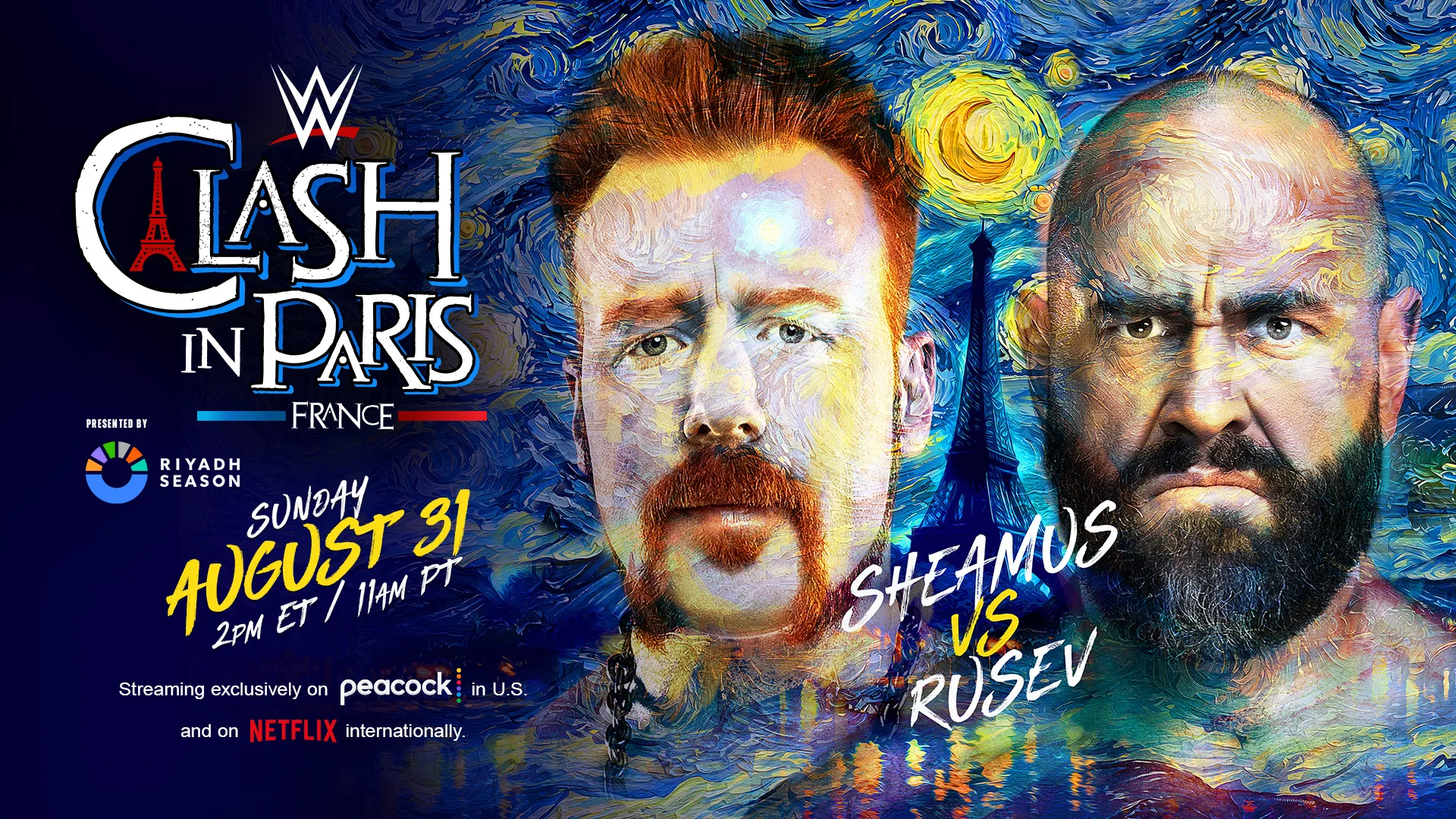 Sheamus e Rusev anunciados para o WWE Clash in Paris